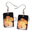 35mm X 25mm Rectangular Blacktab W/ Embossed Handpainted Design