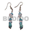 Dangling Troca W. Crystal Nuggets & Blue Corals