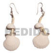 Dangling White Piktin W/ Moonshell