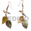 Dangling Mop/blacklip Leaves W/ Wax Cord