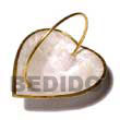 Capiz Shell Heart Basket Gifts Decorative Item