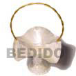 Native Capiz Shell Scallop Basket Gifts Decorative Item