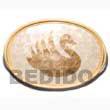 Oval Capiz Serving Tray Gifts Decorative Item