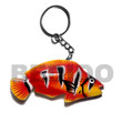 Fish Hand Painted Wood Keychain