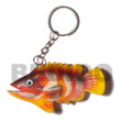 Fish Hand Painted Wood Keychain