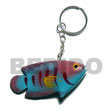 Fish Hand Painted Wood Keychain