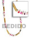 native fashion jewelry native necklace Bamboo And Shells Necklaces Natural Combination Necklace Natural Combination Necklace