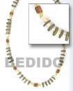 Native Coco And Woodbeads Necklace Natural Combination Necklace Natural Combination Necklace