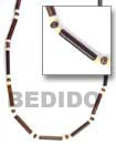 Native Natural Bamboo Tube Necklace Natural Combination Necklace