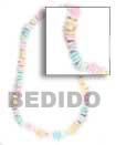 Pastel Necklace Pastel Wood Beads Necklace
