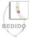 Crazy Cut White Shell Shell Jewelry Necklace