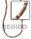 Natural Made Bamboo Tube With Coco Pokalet Necklace