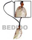 Leather Thong Shell Necklaces Leather Necklace with Pendant