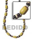Yellow Buri Seed Necklace Seeds Necklace