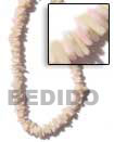 Sq. Cut White Rose Shell Jewelry Necklace