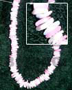 Sq. Cut White Shell Shell Jewelry Necklace