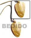 Leather Thong W/ MOP Leather Necklace with Pendant