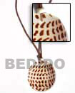 Leather Thong W/ Cunos Leather Necklace with Pendant