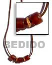 Leather Thong W/ Horn Leather Necklace with Pendant