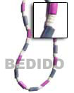 Bfj288nk Pastel Wood Beads Necklace