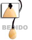 Leather Thong W/ Melo Shell Pendant Necklace