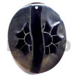 Native Oval Blacklip W/ Groove Shell Pendant Shell Pendant