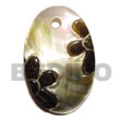 native fashion jewelry native necklace Oval Blacklip W/ Natural Shell Pendant Shell Pendant