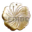 Blacklip 5 Petals Flower W/ Groove 35mm Pendants