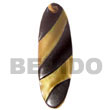 Native Thin Elongated Oval Zebra Shell Pendant Shell Pendant