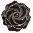 Native Rose Carving Black Pin Shell Pendant Shell Pendant