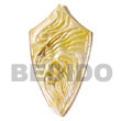 Native MOP Shield W/ Carving Shell Pendant Shell Pendant
