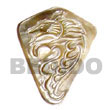 native fashion jewelry native necklace Blacklip W/ Carving 45mm Shell Pendant Shell Pendant