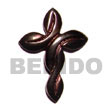 Horn Twisted Cross 40mm Pendants