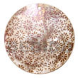native fashion jewelry native necklace Round 40mm Hammershell W/ Hand Painted Embossed Pendant Hand Painted Embossed Pendant