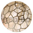 Round 40mm Hammershell W/ Handpainted Design /embossed Pendants