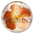 Round 40mm Hammershell W/ Hand Painted Embossed Pendant