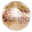 native fashion jewelry native necklace Round 40mm Hammershell W/ Hand Painted Embossed Pendant Hand Painted Embossed Pendant