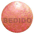 Native Round 40mm Pink Hammershell Hand Painted Embossed Pendant Hand Painted Embossed Pendant