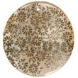 Native Round 40mm Hammershell W/ Hand Painted Embossed Pendant Hand Painted Embossed Pendant