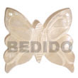 Butterfly Hammershell Natural 50mm Shell Pendant