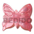 Pink Hammershell 50mm Butterfly Shell Pendant
