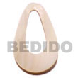 Kabibe 30mm Teardrop W/ Center Hole Pendants