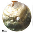 native fashion jewelry native necklace Black Lip Disc Pendant Shell Pendant Shell Pendant