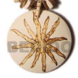 50mm Round Coco Pendant W/ Star Burning Design Pendants