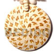 50mm Round Coco Pendant W/ Tiger Burning Design Pendants