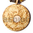 50mm Round Coco Pendant W/ Sun Burning Design Pendants