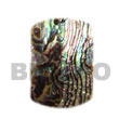 Rectangular Dog Tag Paua "abalone" Pendants