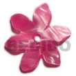 Hammershell Flower W/ 2mm Center Hole Pendants