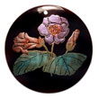Round 40mm Blacktab W/ Hand Painted Embossed Pendant