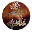 Round 40mm Blacktab W/ Handpainted Design - Floral / Embossed